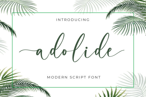 Adolide: A Handwritten Font for Modern Web Design