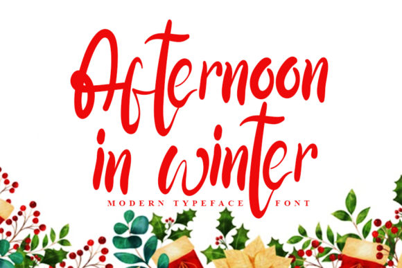 Afternoon in Winter: A Premium Script Font for Web Design