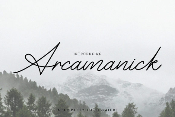 Arcamanick: A Handwritten Font for Editorial Elegance