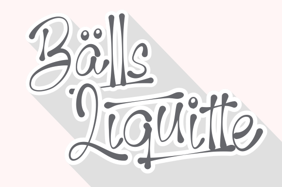 Balls Liquitte: A Charming Handwritten Font for Makers