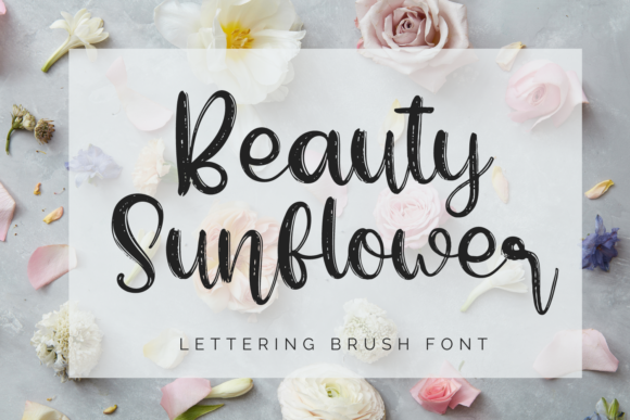 Beauty Sunflower: A Joyful Handwritten Font for Branding