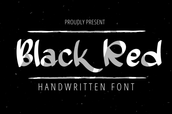 Black Red: A Bold Handwritten Font for Small Business