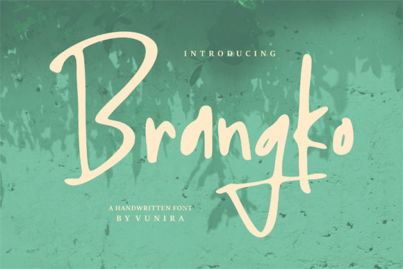 Brangko: A Handwritten Font for Authentic Branding
