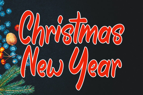 Christmas New Year: A Festive Handwritten Font for Web Design