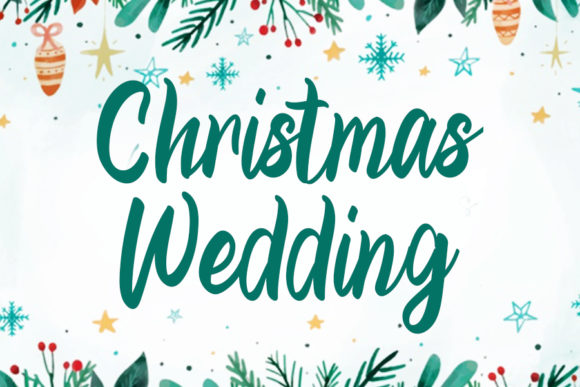 Christmas Wedding: A Timeless Script Font for Your Brand