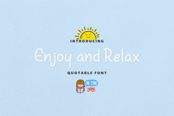 Enjoy and Relax: A Handwritten Font for Web Design