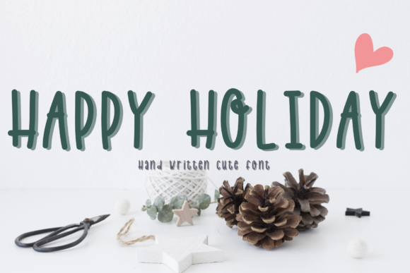 Happy Holiday: A Handwritten Font for Web Design