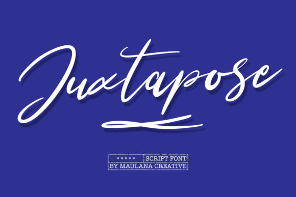 Juxtapose: A Handcrafted Script Font for Editorial Design