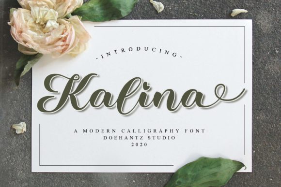 Kalina: A Romantic Script Font for Web Design
