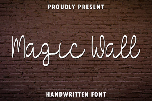 Magic Wall: A Sweet Handwritten Font for Crafters
