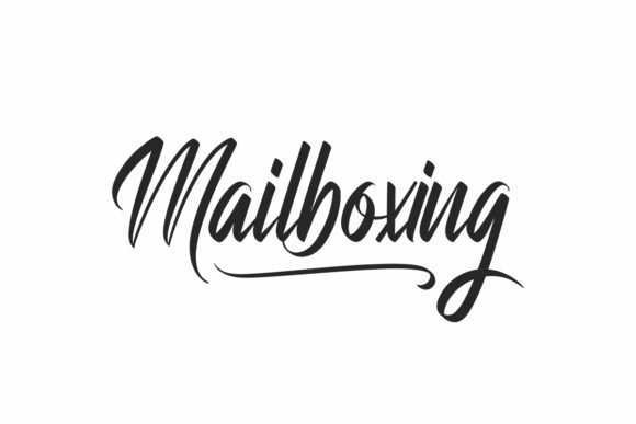 Mailboxing: A Brushed Handwritten Font for Editorial Design