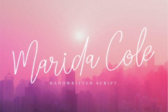 Marida Cole: A Brushed Handwritten Font for Editorial Design