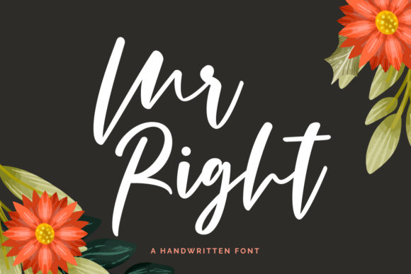 Mr Right: A Bold Script Font for Authentic Branding