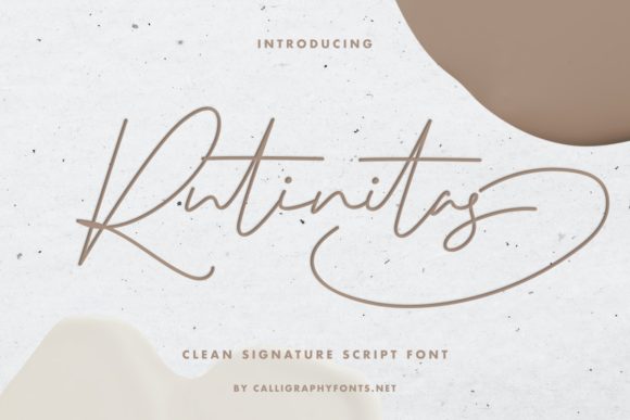 Rutinitas: A Handwritten Font for Your Brand