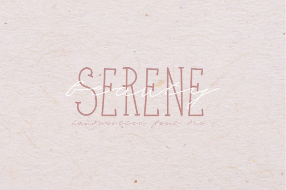 Serene Beauty: A Delicate Duo Font for Crafters