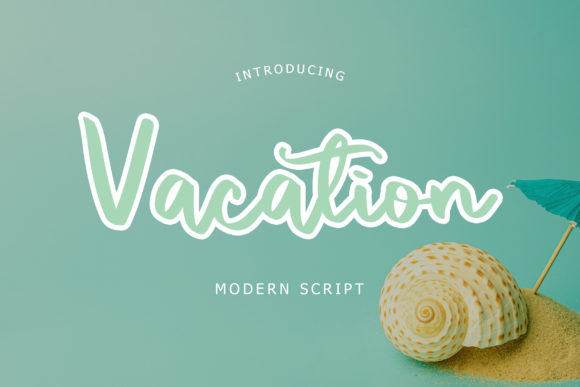 Vacation: A Modern Handwritten Font for Web Design